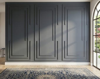 Panel Wall Molding Kit: DIY Wainscoting Panels, Pre-Cut Wall Molding Kit