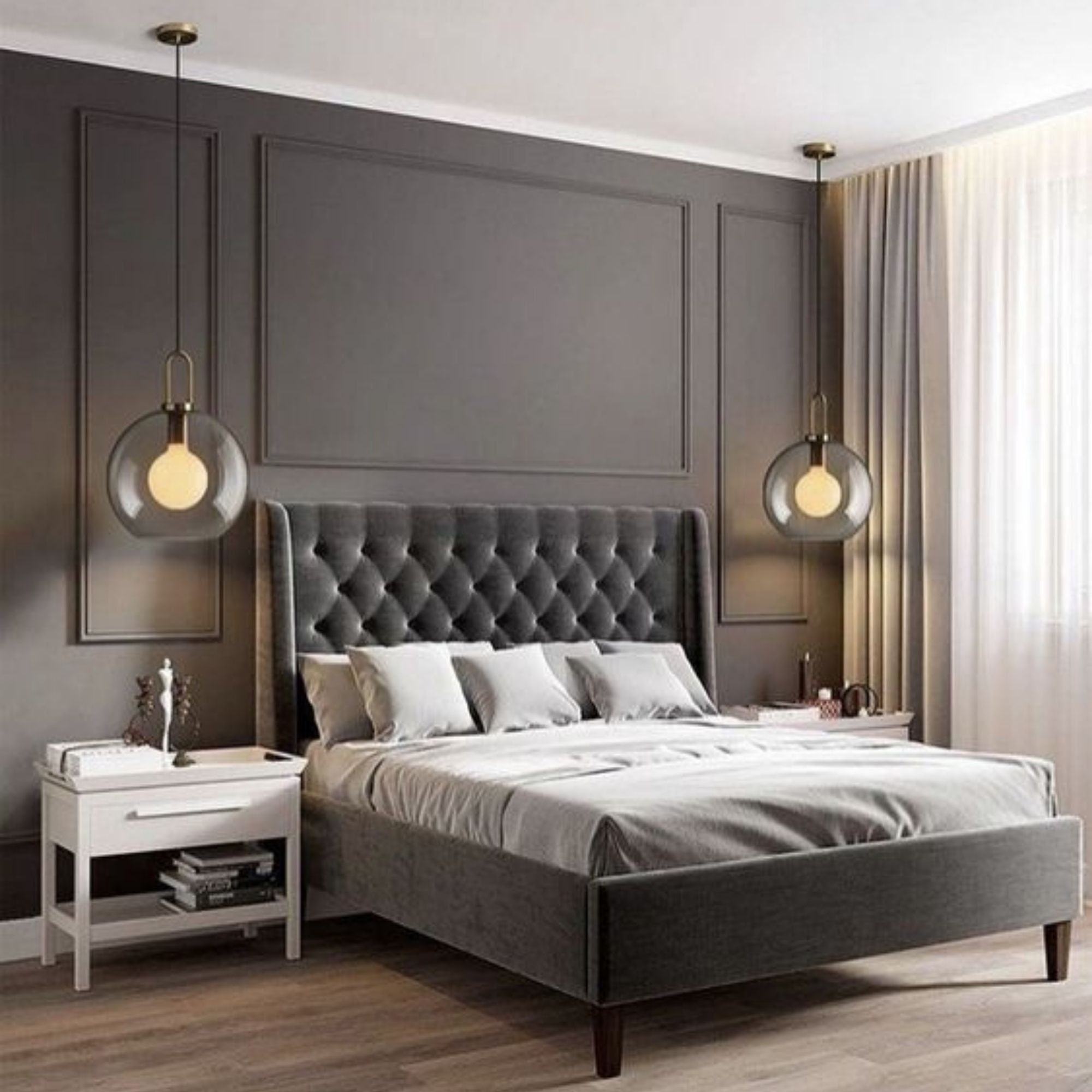 Wall Molding Bedroom Kit Wainscoting Ready Cut Set Wall Etsy Canada