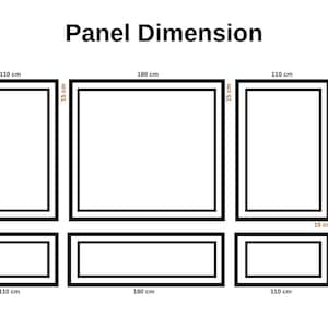 Pre-Cut Wall Paneling Kit: Wainscoting Moldings, Paintable, Easy Install