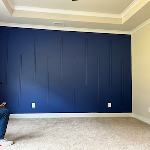Easy DIY Wall Molding Kit – Transform Your Space with Pre-cut Bespoke Wainscoting Frames and Stylish Wall Paneling, Accent wall kit image 4