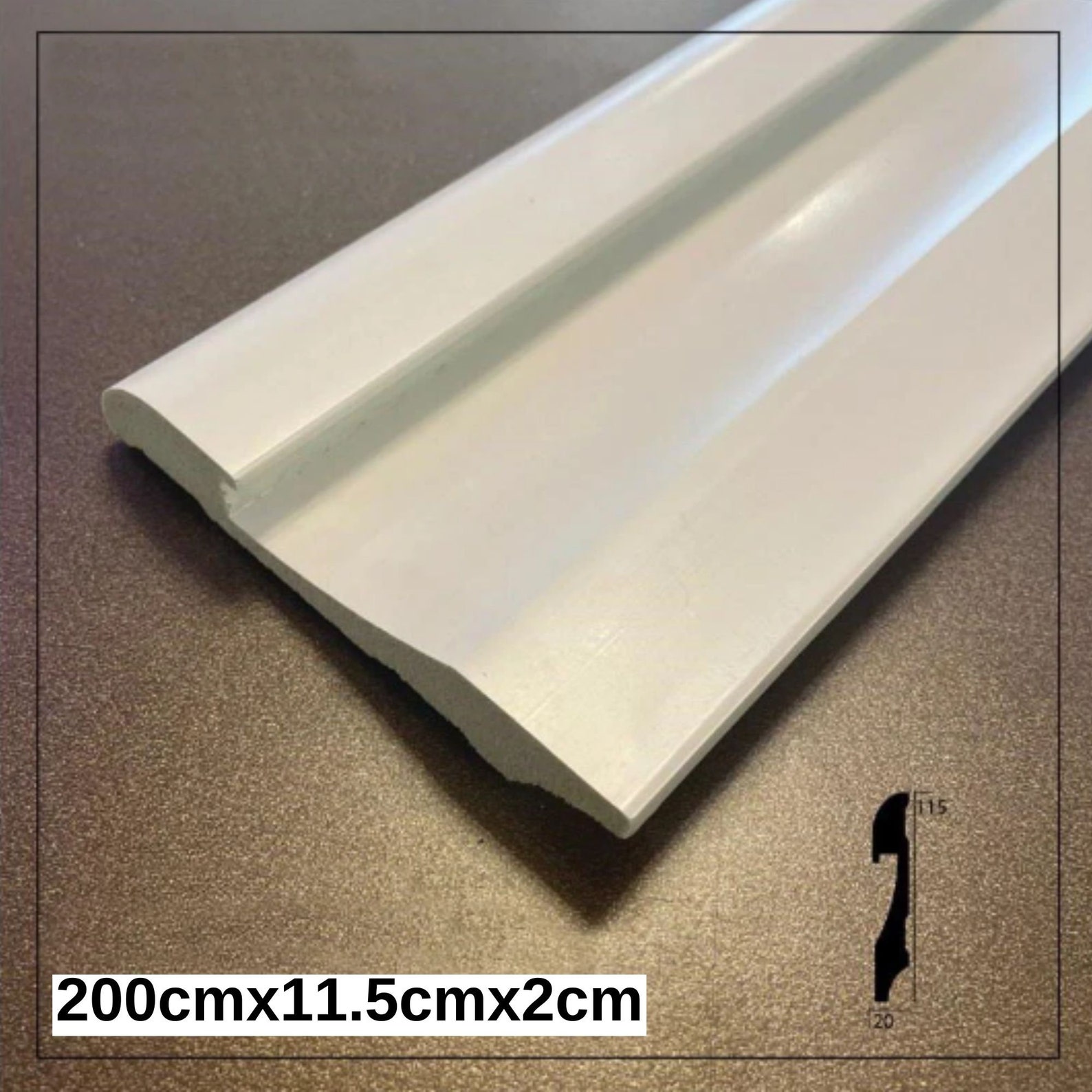 LED Light Insert Baseboard Molding: Waterproof Polymer Skirting Board ...