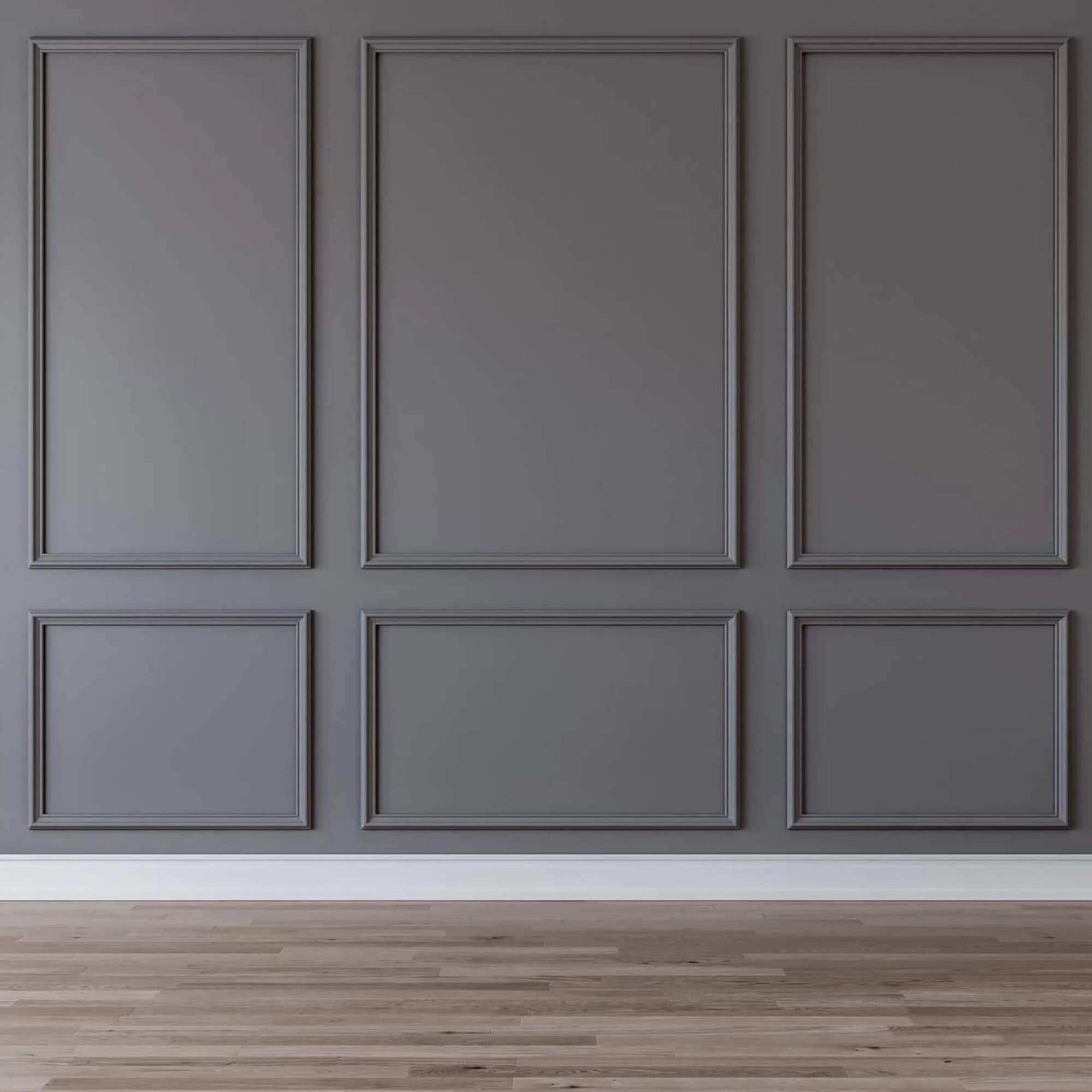 Wall Molding Package ready to Assemble, Pre-cut factory primed,  Picture Frame Wall Molding, Wall Moulding Kit, Accent Wall Kit