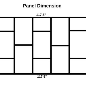 Pre-Cut Wall Paneling Kit: Wainscoting Wall Molding - 3 Rectangle Panels