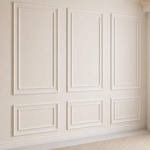 Vorgeschnittene Wandverkleidungssets: Montagefertig für verschachtelte rechteckige Verkleidungen, Schälen und Aufkleben von Paneelen Bild 8