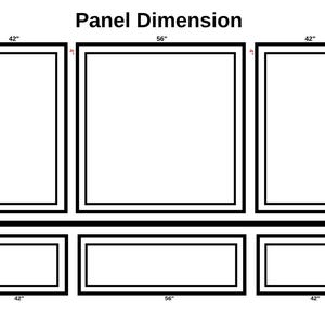 Pre-Cut Wall Paneling Kit: Wainscoting Molding, Paintable, Easy Install