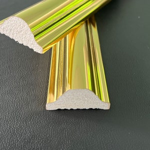 Shiny Gold Wall molding Gold-Coated Wall molding, Painted wall molding Shiny wall molding DIY project, Wall molding, Wall moulding