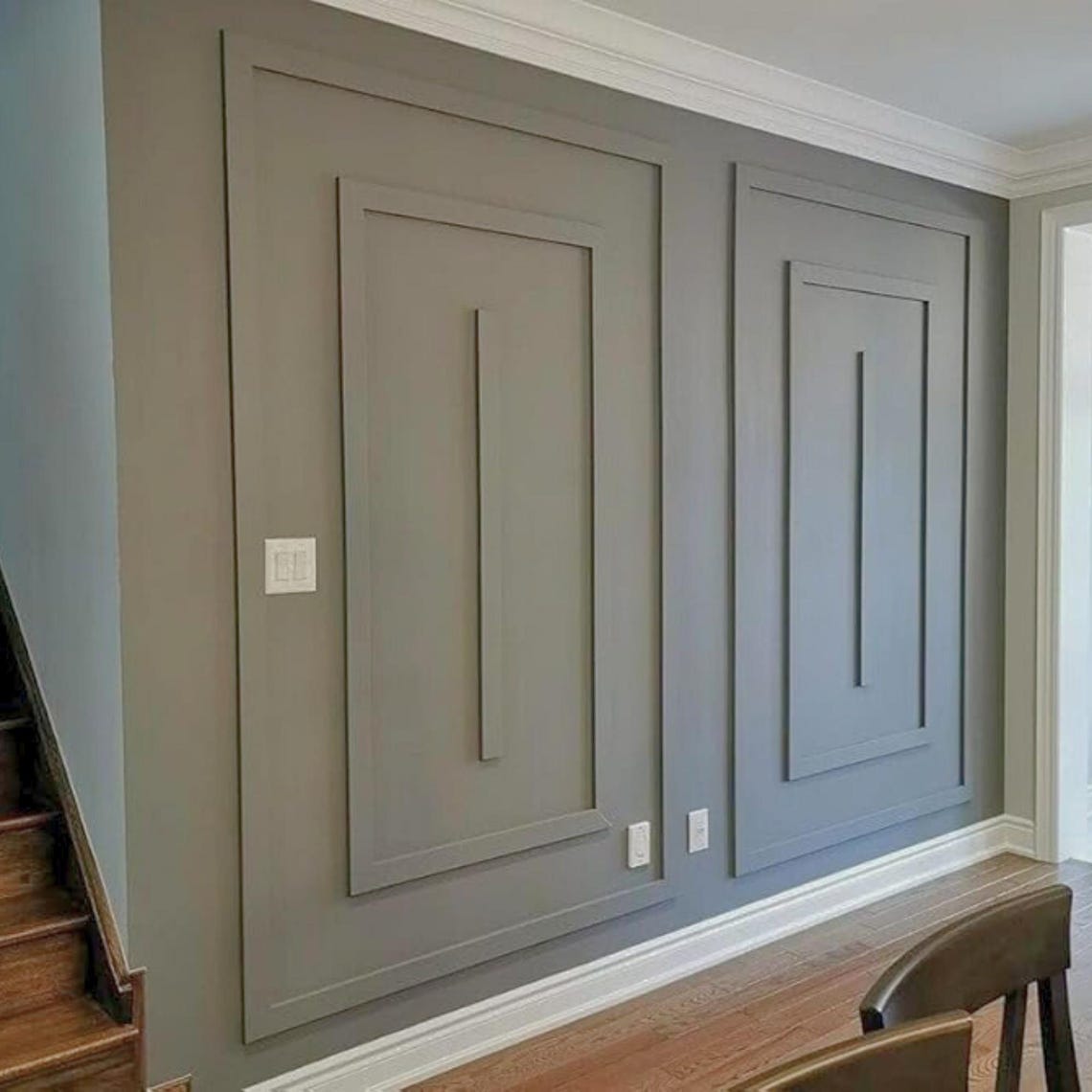 Wall Moulding Kit - Wall Molding Assembly - Pre-cut Factory Primed ...