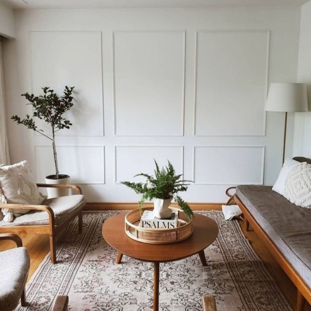 Wall Accent Decorative Accent Wall Kit Lined Wall Molding 2.5 Etsy