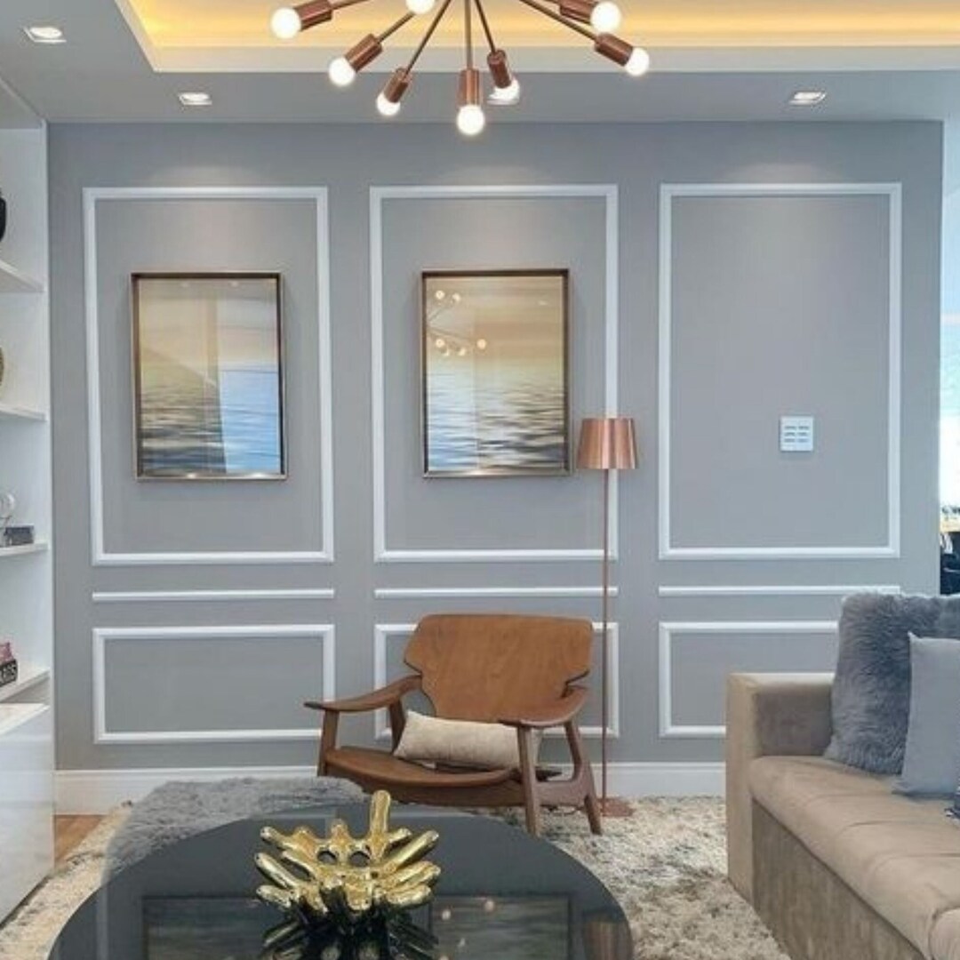 Wall Molding Package Ready to Assemble, Precut Factory Primed, Wall