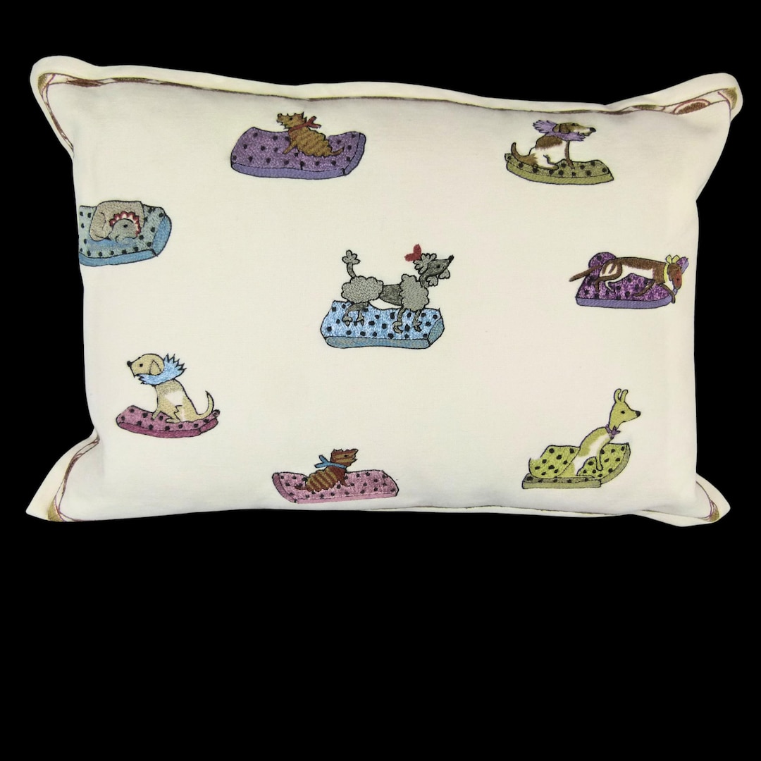 Touchdog ® 'Classical Denim' Original Fade-Printed Plush Pillow Designer Dog Bed main image 1