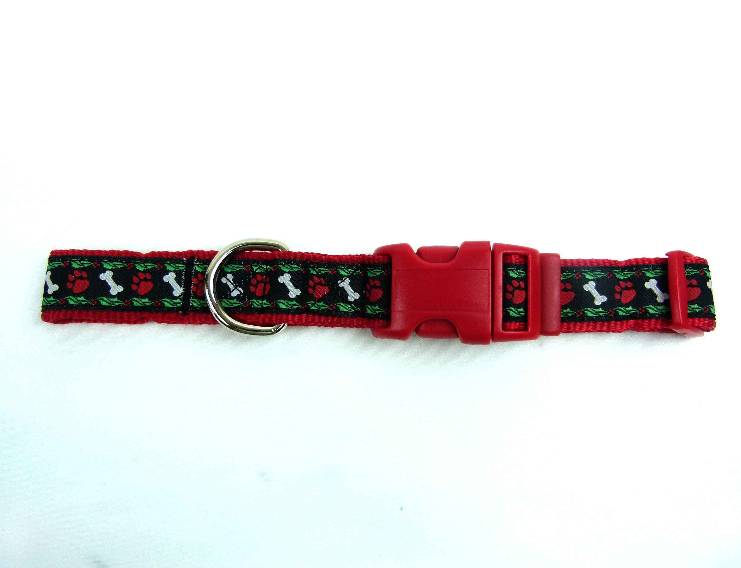 Douglas Paquette HOLLYWOOD Collars and Leashes Red bing Dog Bones