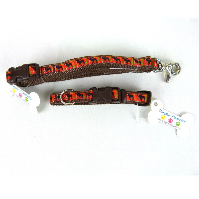 Douglas Paquette MOOSE Designer Dog Collar & Leash Sets XS Etsy