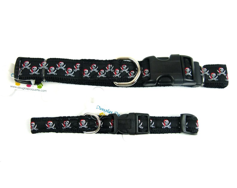 Douglas Paquette Skull and Cross Bones Dog Collars and Leashes