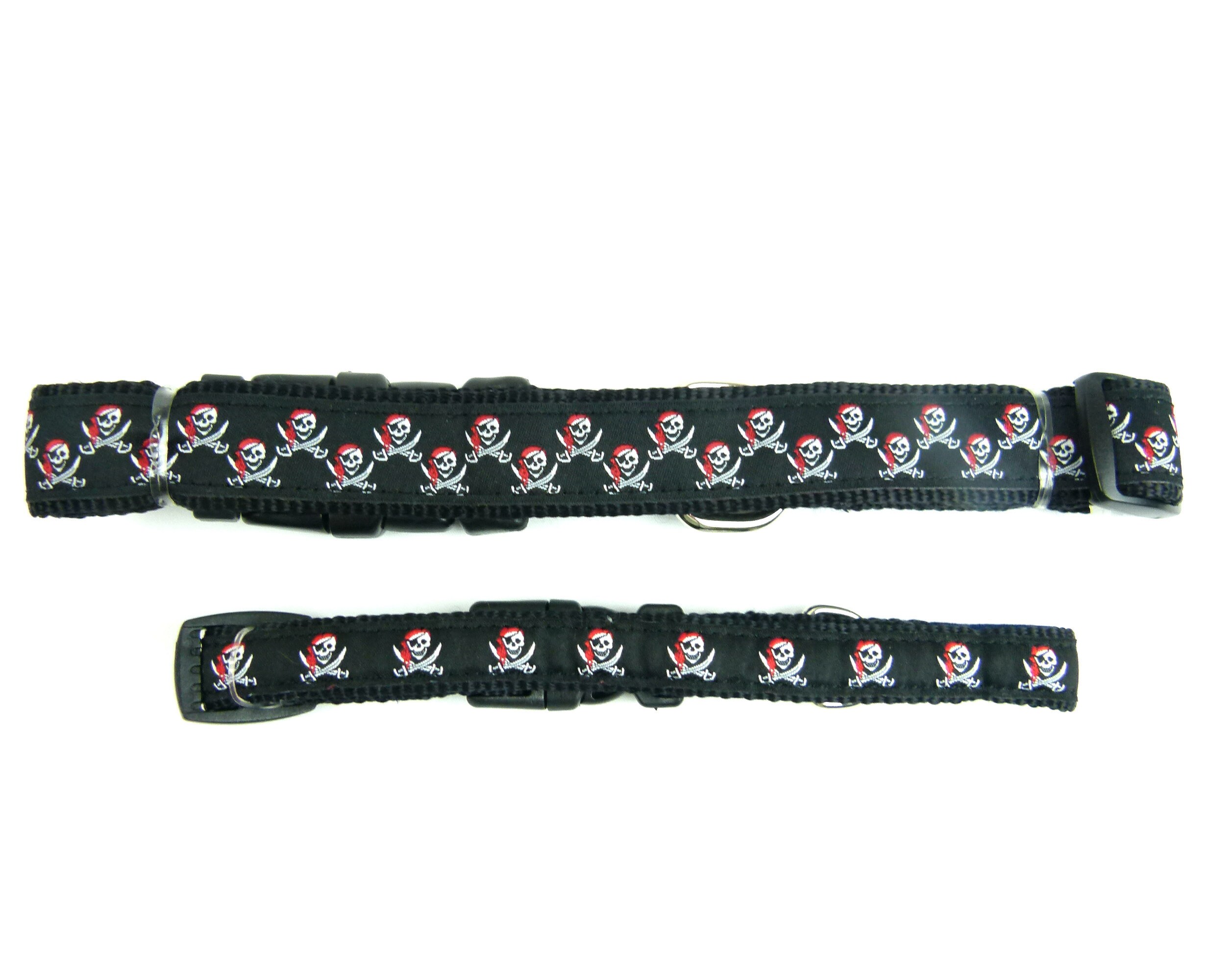 Douglas Paquette Skull and Cross Bones Dog Collars and Leashes