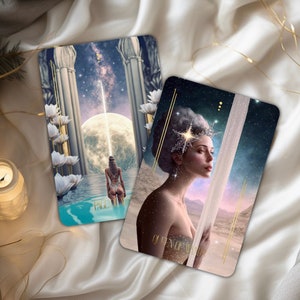 Jeu de tarot Spiritus Solis avec guide, cartes de tarot uniques, 78 cartes de tarot, conception personnalisée, Oracle Deck, jeu de tarot