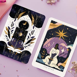 Jeu de tarot Arcanes Orion avec guide, cartes de tarot uniques, 78 cartes de tarot, conception personnalisée, Oracle, jeu de tarot, édition limitée Gold Edge