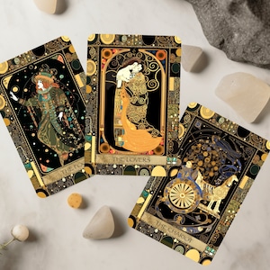 Baraja de Tarot Oriental con Guía, Cartas de Tarot Únicas, 78 Cartas de Tarot, Diseño Personalizado, Baraja de Oráculo, Baraja de Tarot