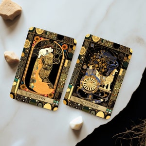 Oriental Tarot Deck with Guidebook, Unique Tarot Cards, 78 Tarot Cards, Custom Design, Oracle Deck, Tarot Deck image 2