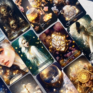 DreamAvenue Tarot Deck mit Ratgeber, Einzigartige Tarotkarten, 78 Tarotkarten, Custom Design, Orakel Deck, Tarot Deck