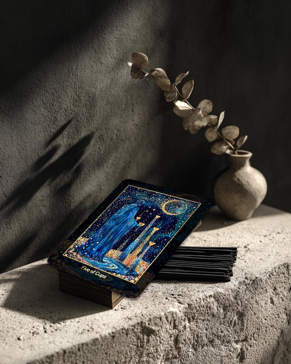 【正規品タロットカード】エレガントで豪華✨バロック絵画の肖像画たちのデッキ 金縁 コズミックガーデンタロットデッキ：手描きイラストカード78枚