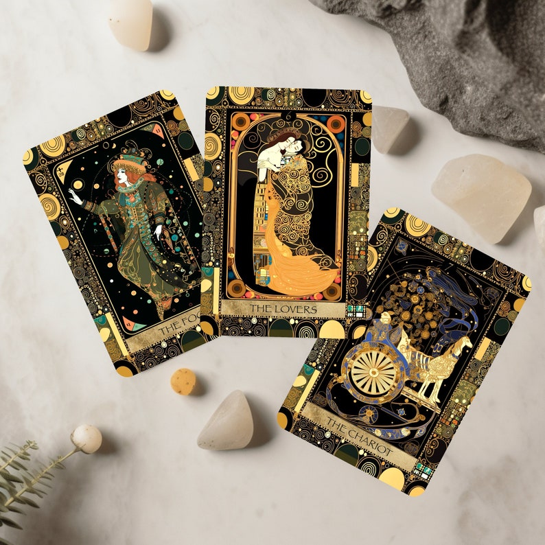 Oriental Tarot Deck with Guidebook, Unique Tarot Cards, 78 Tarot Cards, Custom Design, Oracle Deck, Tarot Deck image 1