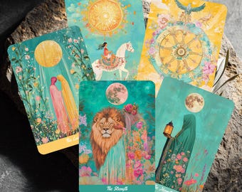 Flora Charm Tarot Deck: 78 Cards With Guidebook, Gold Edge Option