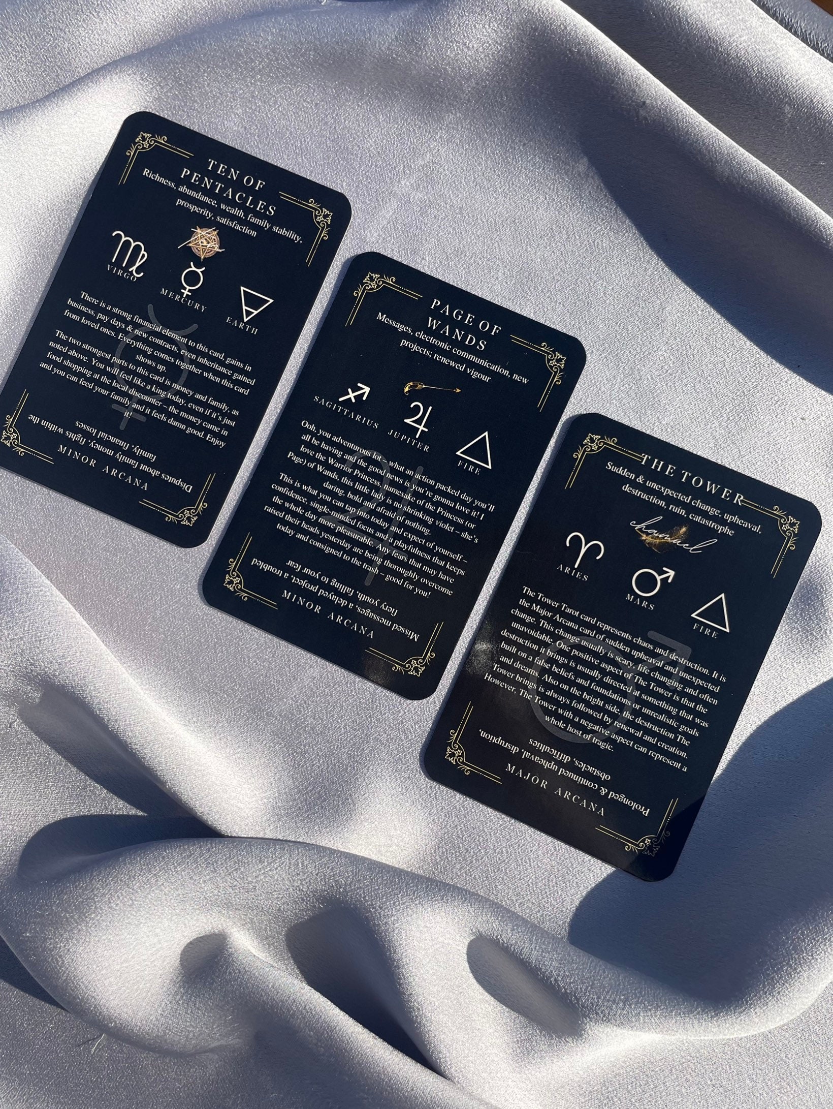 Mazzo Di Carte Dei Tarocchi Per Principianti Con Significati, Parole Chiave E Simboli - 78 Carte