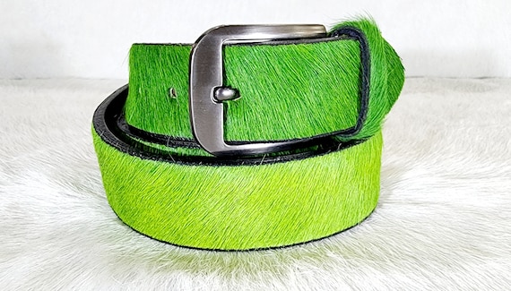 小物 AFB FUR BELT GREEN XL FUR BELT – AFB