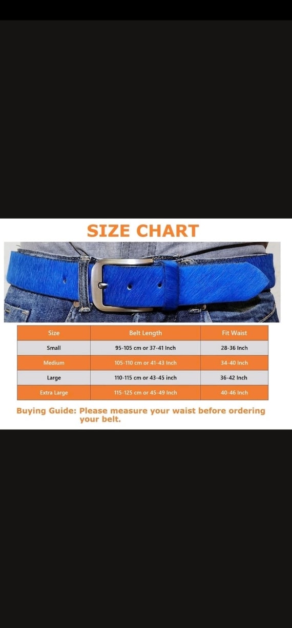 Green Cowhide Genuine Leather Fur Belt Silver Buckle - Etsy