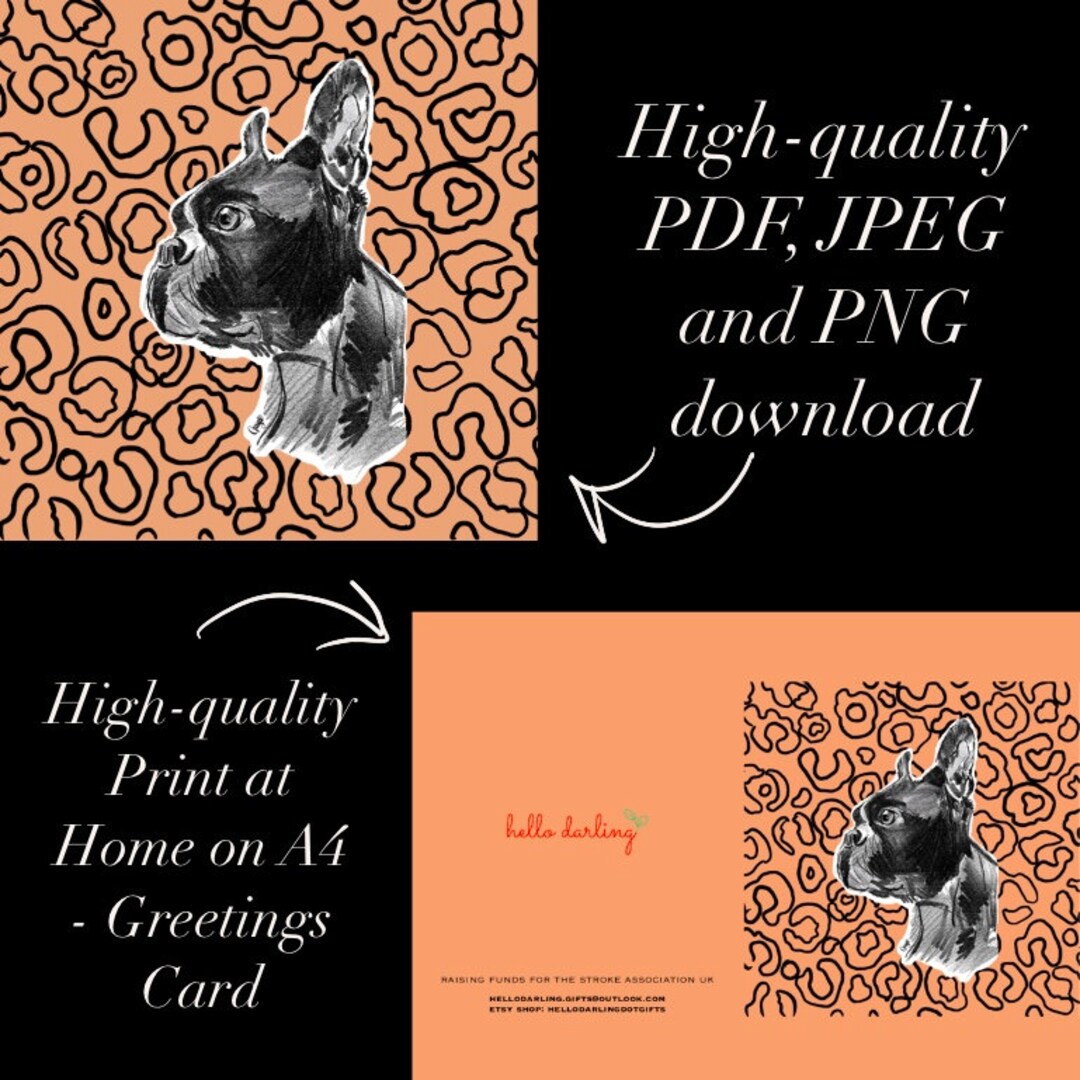 Print at Home Card Digital Download Etsy