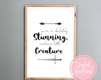 FBAA Printable, Casteel Quote, From Blood And Ash Wall Art, cytat z książki, Bookish Wall Art, Jennifer L Armentrout Digital Download