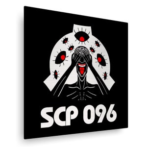 SCP 096 Metal Poster