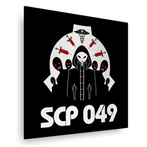 SCP 049 Metal Poster