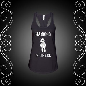 Hanging In There Doll Women's Racerback Tank