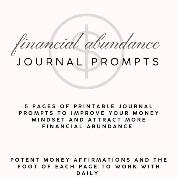 Financial Abundance Journal Prompts