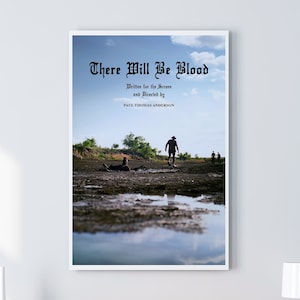 There Will Be Blood Movie Poster Mud - Paul Thomas Anderson - Minimalist Art Decor - Cinema - Vintage Home Decor - History Film-Wall Art