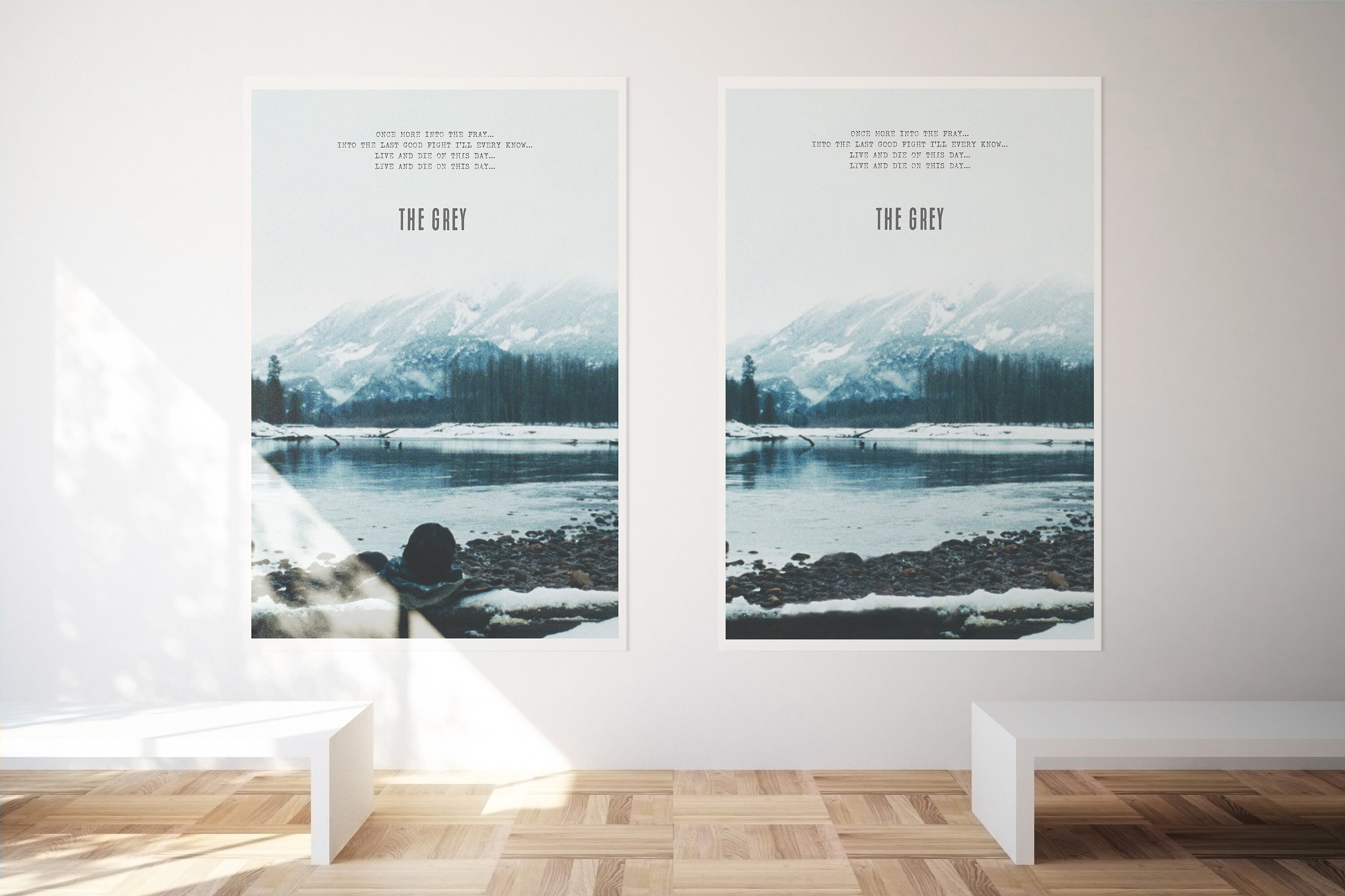 The Grey Movie Poster Wall Art Minimalist Art Decor Cinema Lover ...