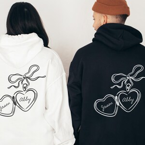 Personalized Couple Hoodie, Custom Name Hoodie, Christian Wife Gifts, Anniversary Gift For Girlfriend, Couple Matching Sweatshirt, Newlywed,