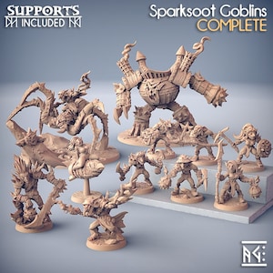 Sparksoot Goblins Set (Artisan Guild) Tabletop, RPG, Pathfinder, DnD, Death, Baldurs Gate