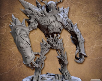 Nobel Alfar Elthorion Wood Golem (Artisan Guild) Tabletop, RPG, Pathfinder, Dnd, Rider, Baldurs Gate, Elfs, Golem, Deer
