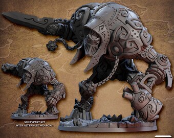 Thorium Wargolem (Artisan Guild) Tabletop, RPG, Pathfinder, Dnd, Golem, War, Hero, Clay, Baldur's Gate