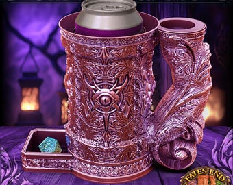 Warlock Dice Tower and Vault | Dice Holder | D20 | Dice Holder | 3D Printed | Tabletop RPG | Fates End | Dungeons and Dragons Accessory