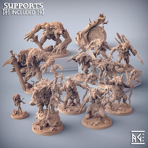Svartwood Trolls Set (Artisan Guild) Tabletop, RPG, Pathfinder, DnD, Baldurs Gate
