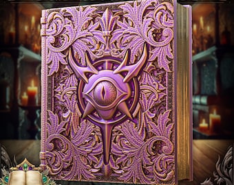 Warlock Tome Book | Dice Holder | D20 | Dice Holder | 3D Printed | Tabletop RPG | Fates End | Dungeons and Dragons Accessories