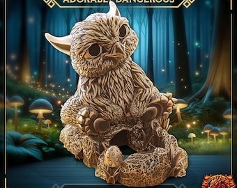 Baby Owlbear Dice Tower | Dice Holder | D20 | Dice Holder | 3D Printed | Tabletop RPG | Fades End | Dungeons and Dragons Accessories
