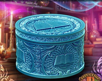 Wizard Dice Vault | Dice Holder | D20 | Dice Holder | 3D Printed | Tabletop RPG | Fates End | Dungeons and Dragons Accessory