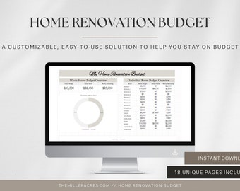 Home Renovation Budget for Google Sheets