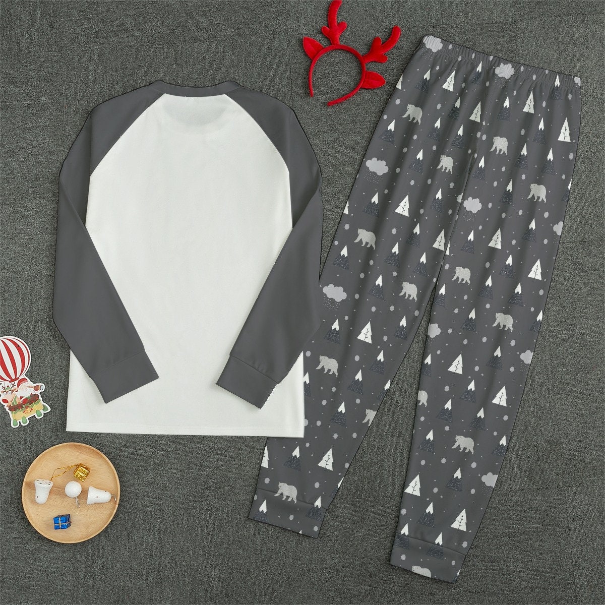 Ski Pajamas, Matching Pajama Set, Unisex Pajama Set, Polyester Pajamas