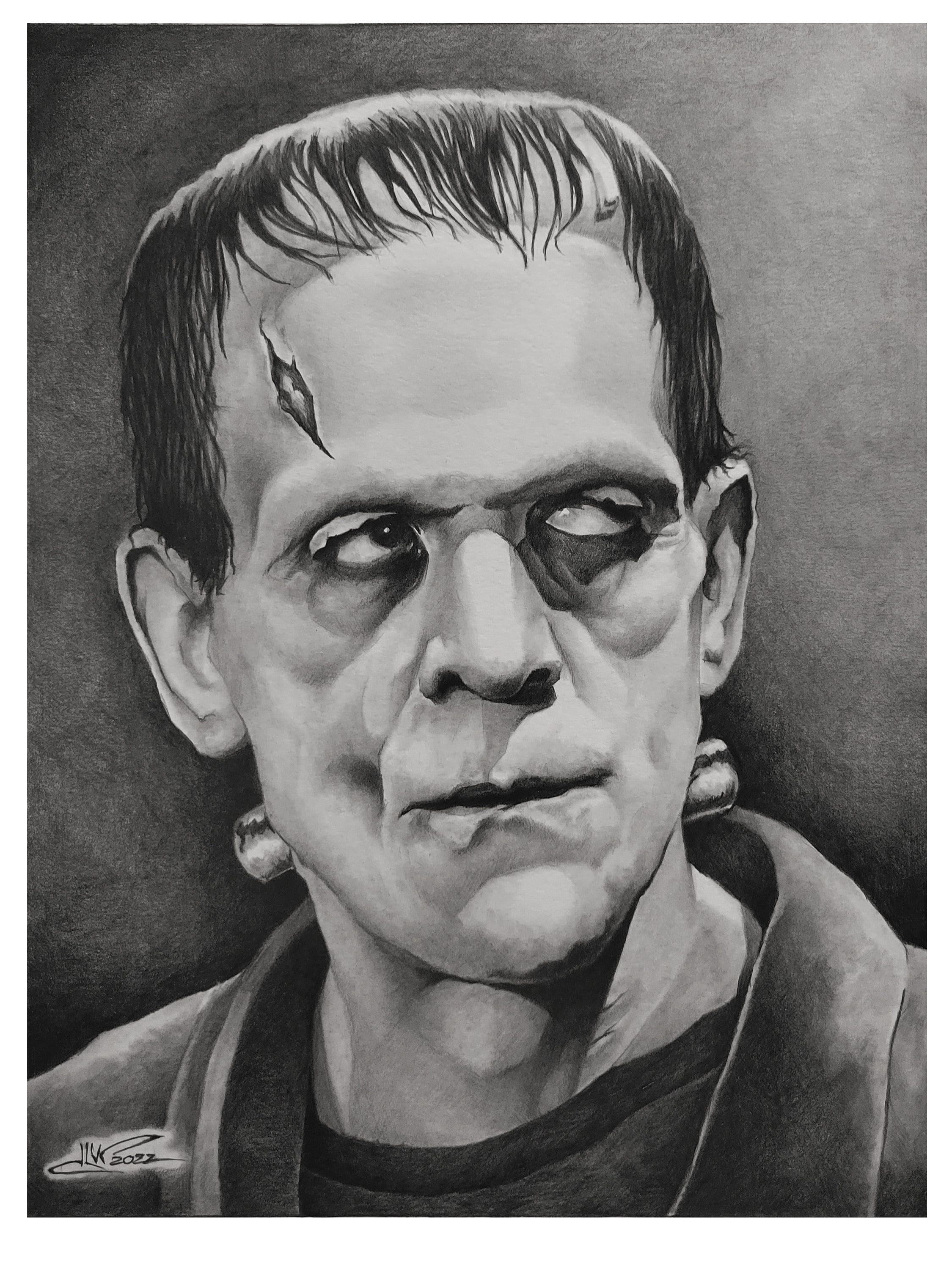 Portrait of Boris Karloff - Etsy