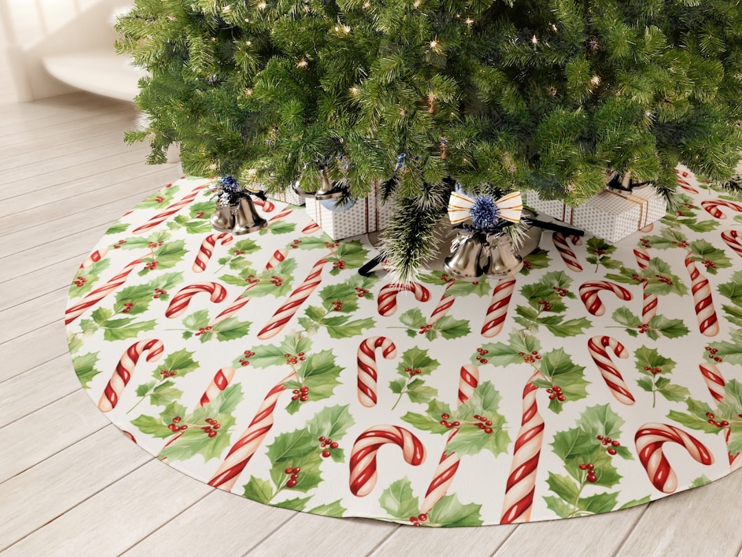 Christmas Tree Skirtxmas Tree Skirtcandy Cane Tree Skirtlarge Tree Skirtmodern Tree Skirt